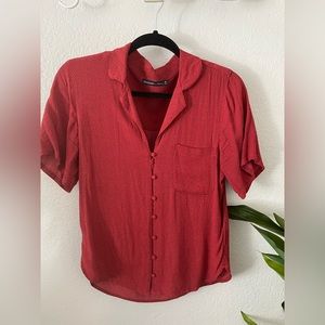 ABERCROMBIE&FITCH Button Down PolkaDot Blouse